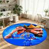 Virat Kohli Printed Round Crystal Velvet Rug Soft Non Slip Floor Carpet For Bedroom Holiday Gift