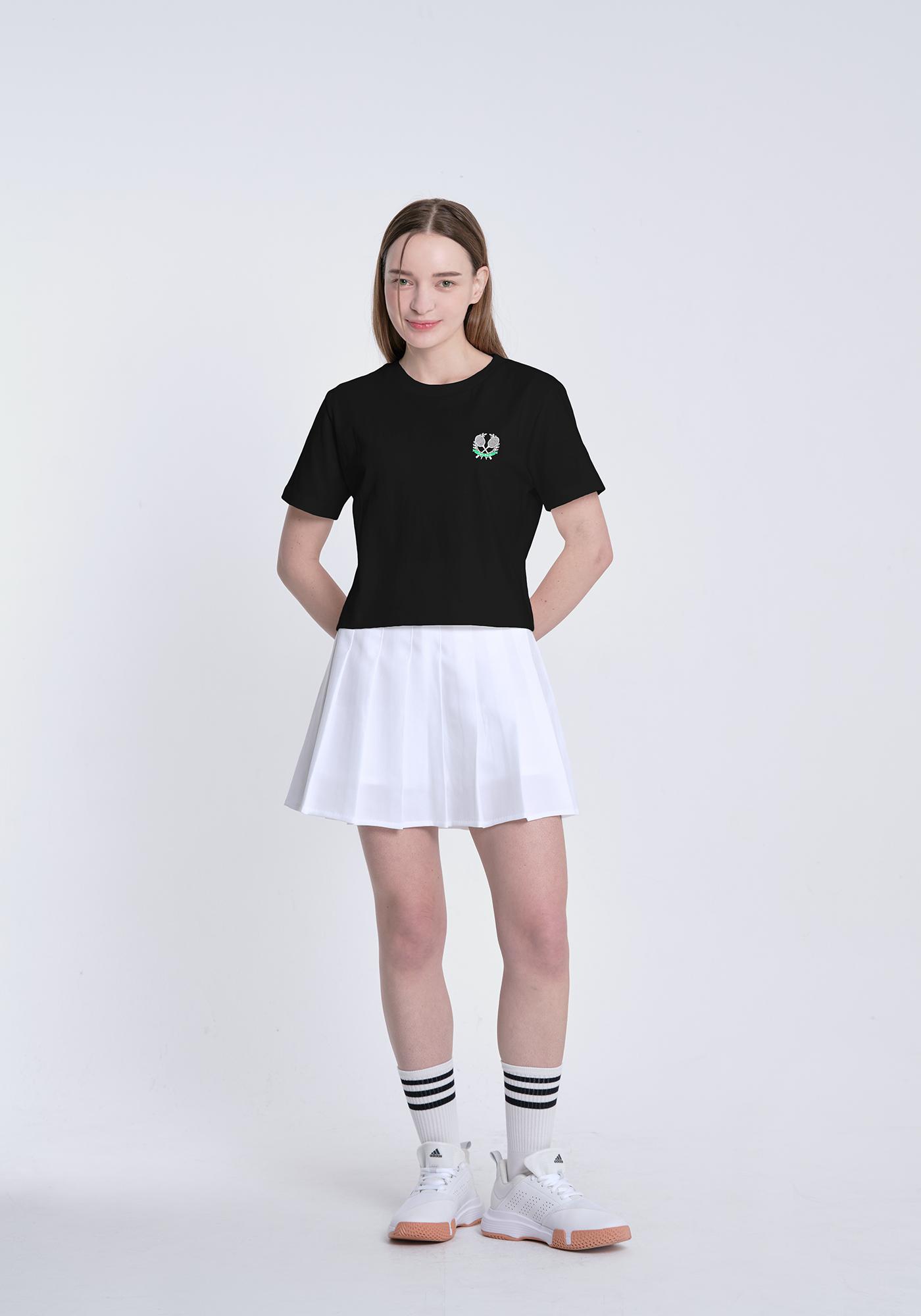 Mestari Badminton Racket Crop Top Ct3009 Black L
