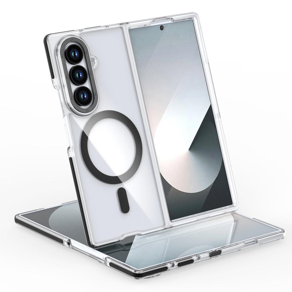 Applicable to Samsung Z FOLD7 folding Xuncai magnetic mobile phone case transparent ZFold6 anti-drop protective case