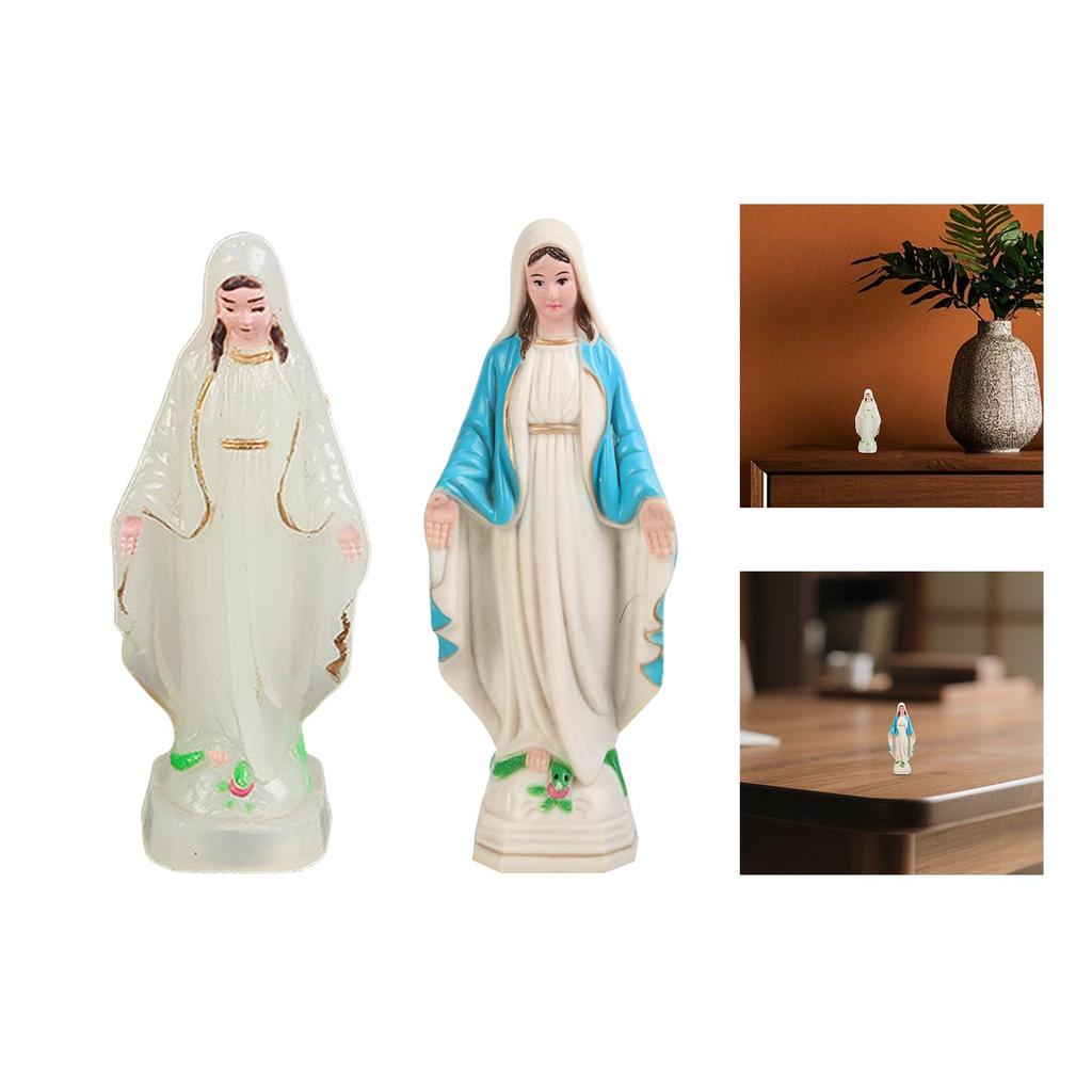 Blessed Mother Mary Figurine European Style Collection Handmade Elegant Religious Gift for Mom Mary Statue