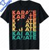Retro Vintage Karate Eat Sleep Ninja Karate Repeat TShirt Unisex Style Shirts for Unisex Clothing Tees Tops Custom Printed TShirt
