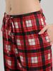 European and American Women's Plaid Print Casual Sleep Pants - Drawstring Loose Fit
