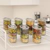 Stackable Salt Jar Transparent Spice Organizer Kitchen Storage Tools Food Storage Box  Tea Coffee