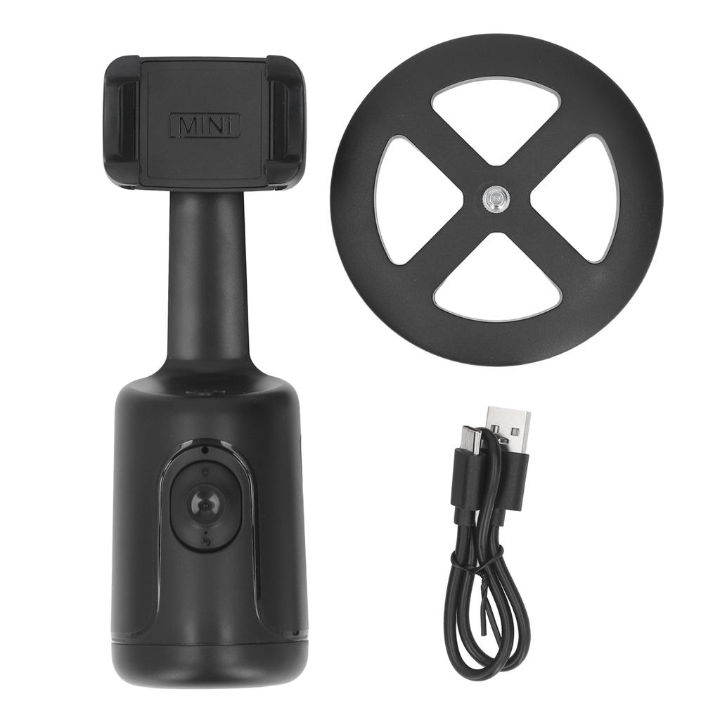 Statyw z automatycznym śledzeniem twarzy, obrót 360 stopni, kontrola postawy, ładowalny uchwyt na telefon