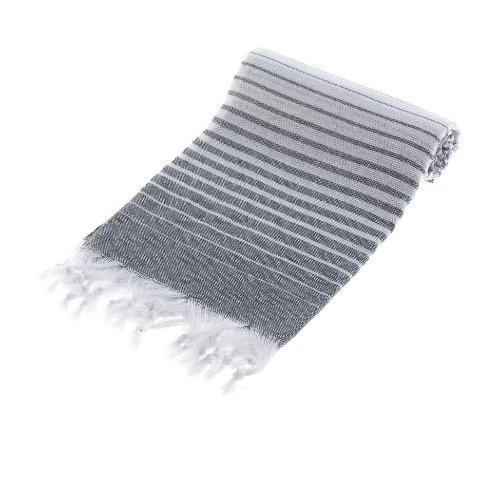 Schwarz 100x170 cm Baumwolle Peshtemal