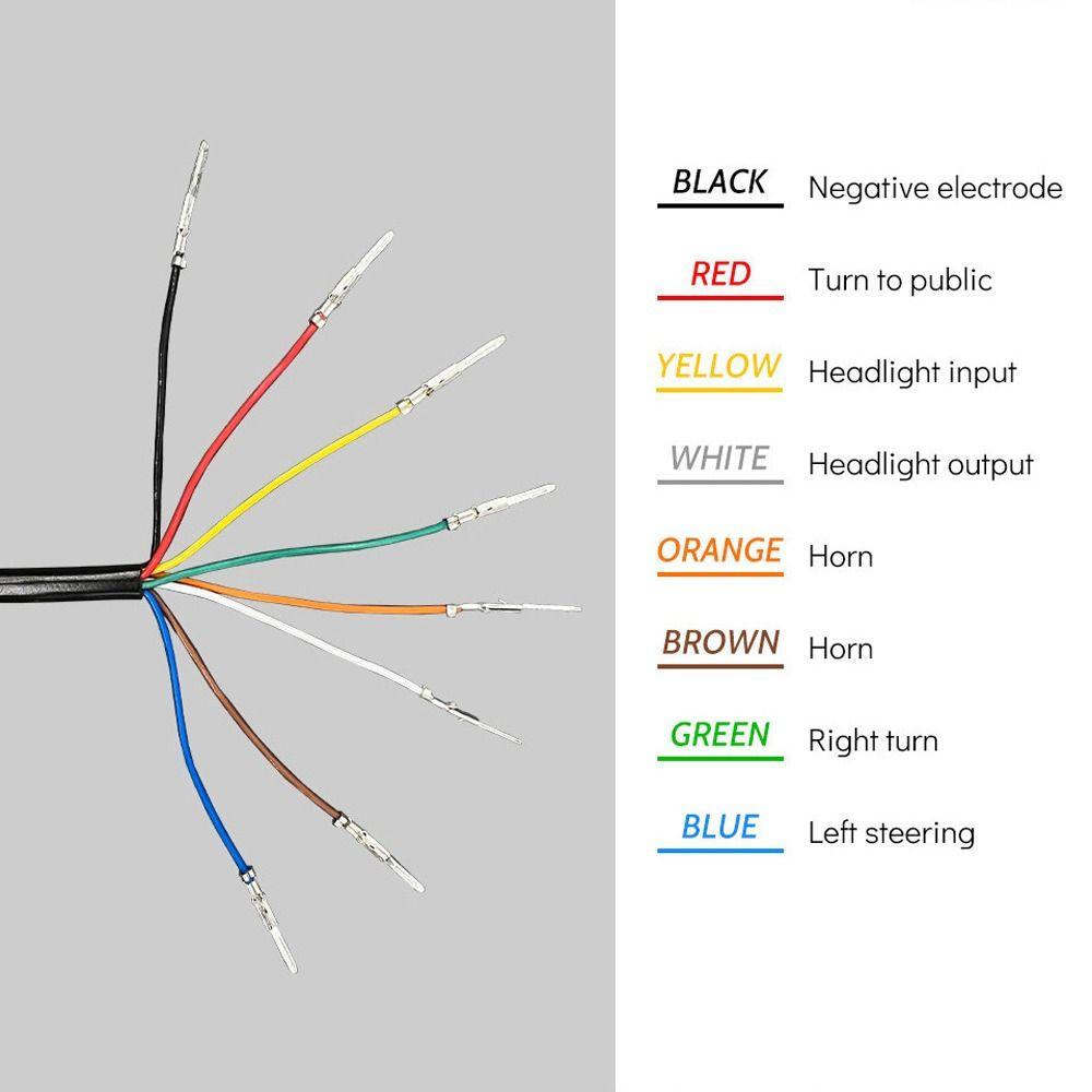 Headlight DK336 Signal Light Turn Light Ebike Horn Switch Electrical System
