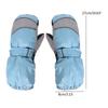 Atmungsaktive Skihandschuhe Verstellbare Schnalle Schneehandschuhe Fingerhandschuhe für Jungen und Mädchen Outdoor-Aktivitäten