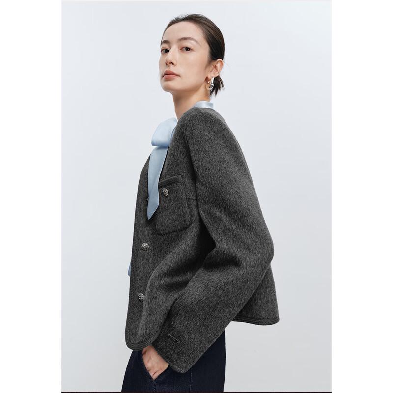 Eifini Women's Wool Blend Tweed Jacket