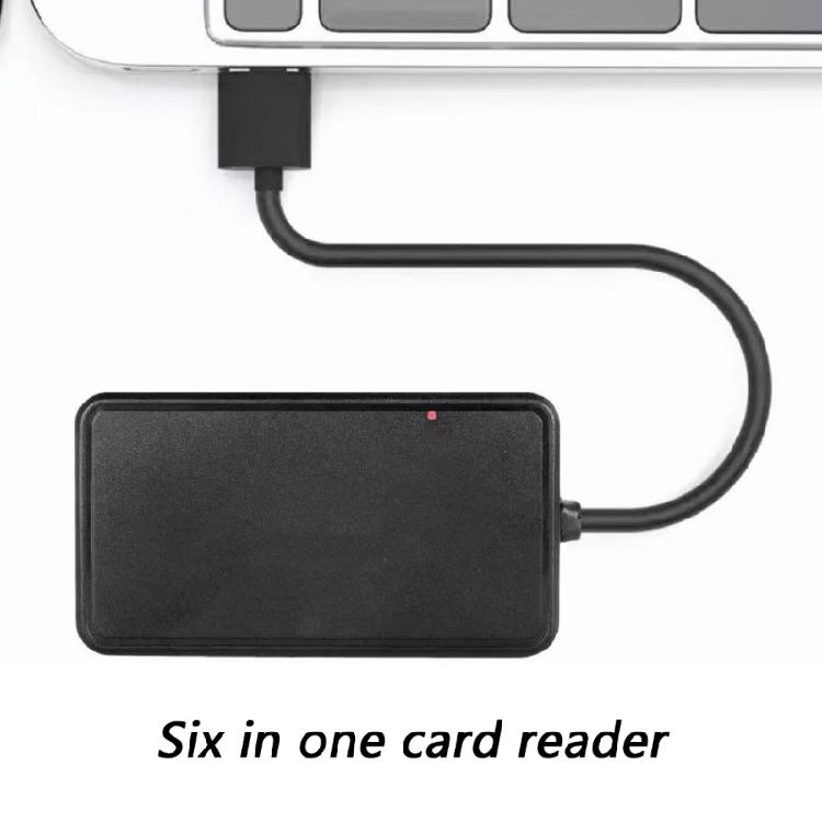 6 in 1 Memory Card Reader USB Card Reader for MS Card Reader Adapter for Camera Mobile Laptop Laptop Accessories