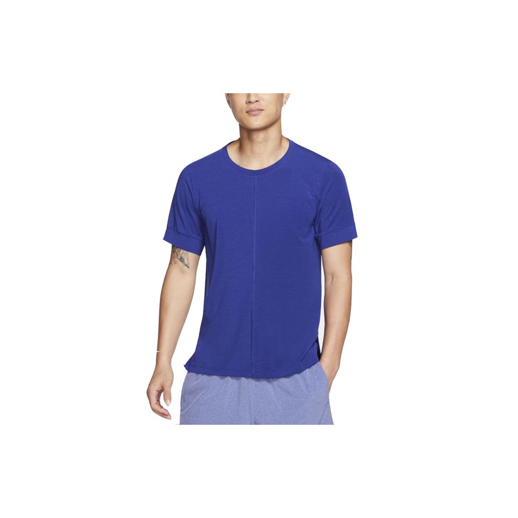 Nike T Shirts Men's Blue Crew Neck Moderate Straight Fit BV4035-455