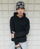 XERO Vintage Slip Crop Hoodie [Black]