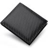 Slim Carbon Fiber Wallet for Men Compact Card Holder with Zipper Change Pouch Organizer