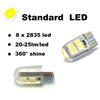 1x W5W LED T10 Car Interior Light Silica SMD 194 168 High Bright Reading Door License Plate Wedge Lamp 12V White Yellow 6500K
