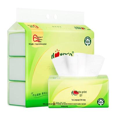 Tea Talk Silk Facial Tissues (3-Ply, 6-Pack)