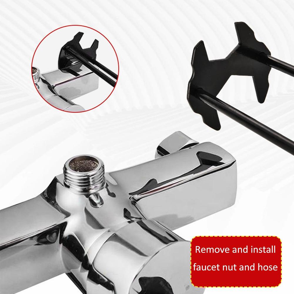 2pcs Multifunctional Tool Faucet Wrench Tool Sink Wrench Set Maintenance & Removal