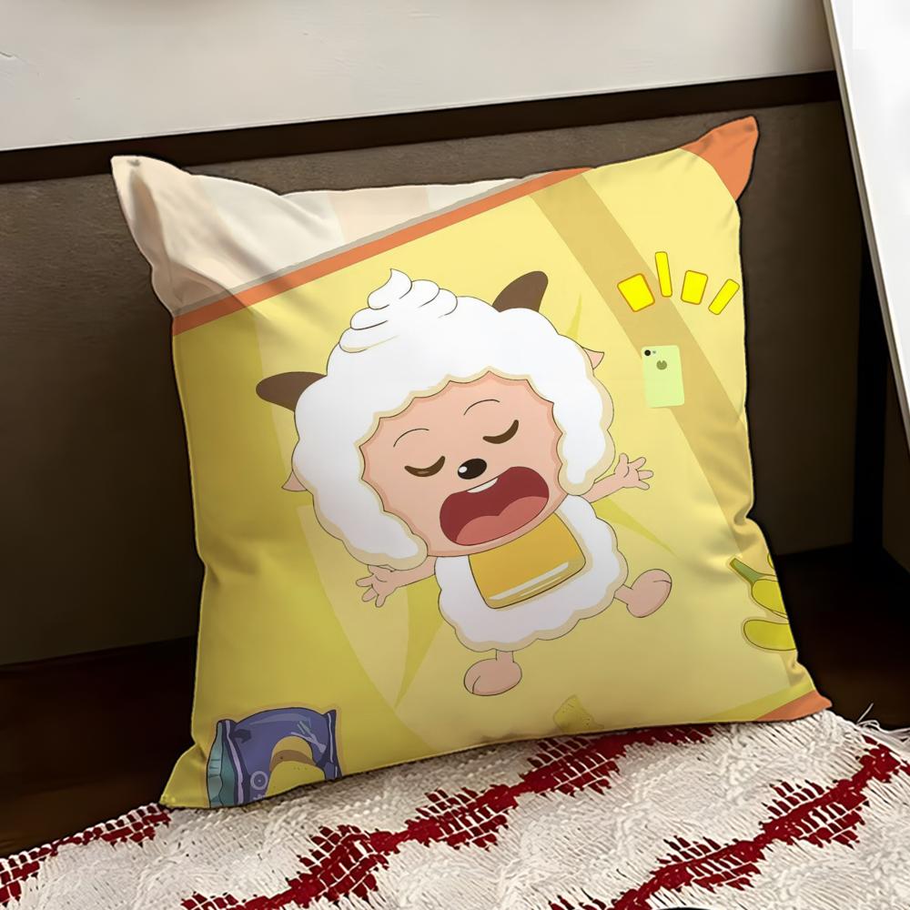 Love to Sleep Lazy Goat Cushion Cover Reversible Soft Durable Pillow Cover Home  Car MultiScene Use for Daily Comfort