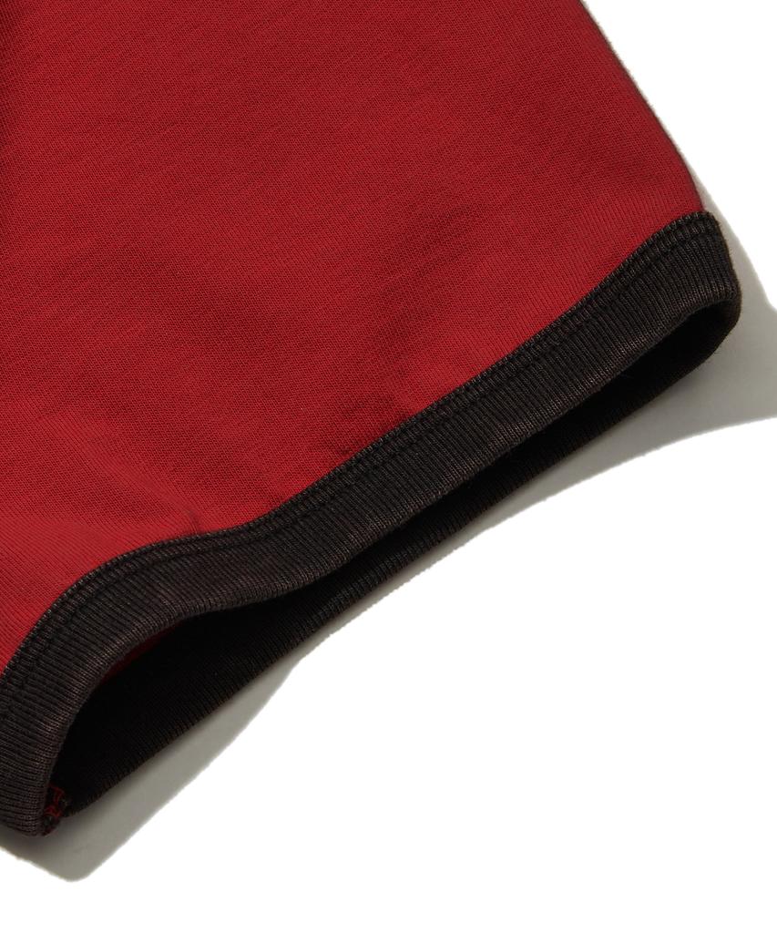 PENFIELD Vintage Series Marinheiro Ringer Short Sleeve T-Shirt Red_Fs2Kt55U