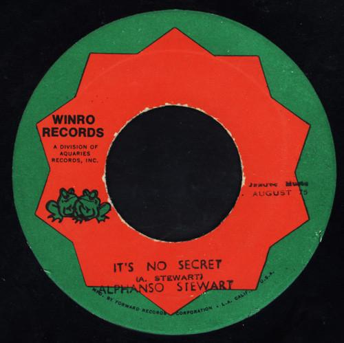 

7inch Record ALPHANSO STEWART / AL & THE DISCO S - It s No Secret / It s No Secret (Ve NONE Winro Records 1975 Jamaica Reggae, Ska & Dub Used