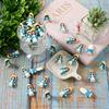 20pcs Classic Blue Mini Statues PVC Tabletop Decor for All Ages Ideal for Baptism Christmas Easter Hanukkah Thanksgiving