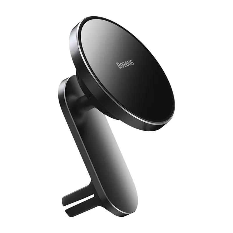 Uchwyt Samochodowy Baseus Big Energy Z Ładowarką Indukcyjną 15W Do Serii Iphone 12 / Iphone 13 (Czarny)