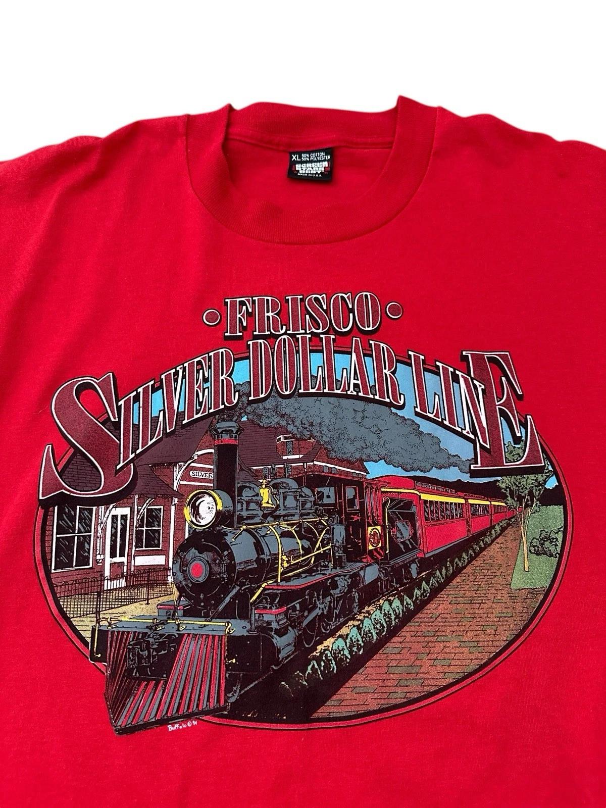 

Vintage Frisco Silver Dollar Line T Shirt Men’s XL Railroad Trains 90’s USA L