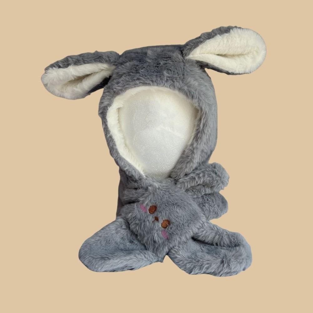 Warm Pullover Cap Plush Ear Protection Hat New Neck Warmer  for Outdoor Cycling Skiing