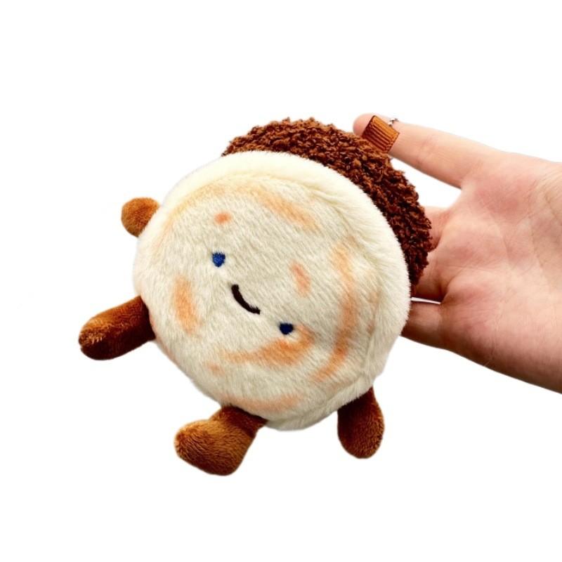 

Hamburger Plush Chinese Toy Keychain Pendant Bag Decoration Kids Gifts 12cm