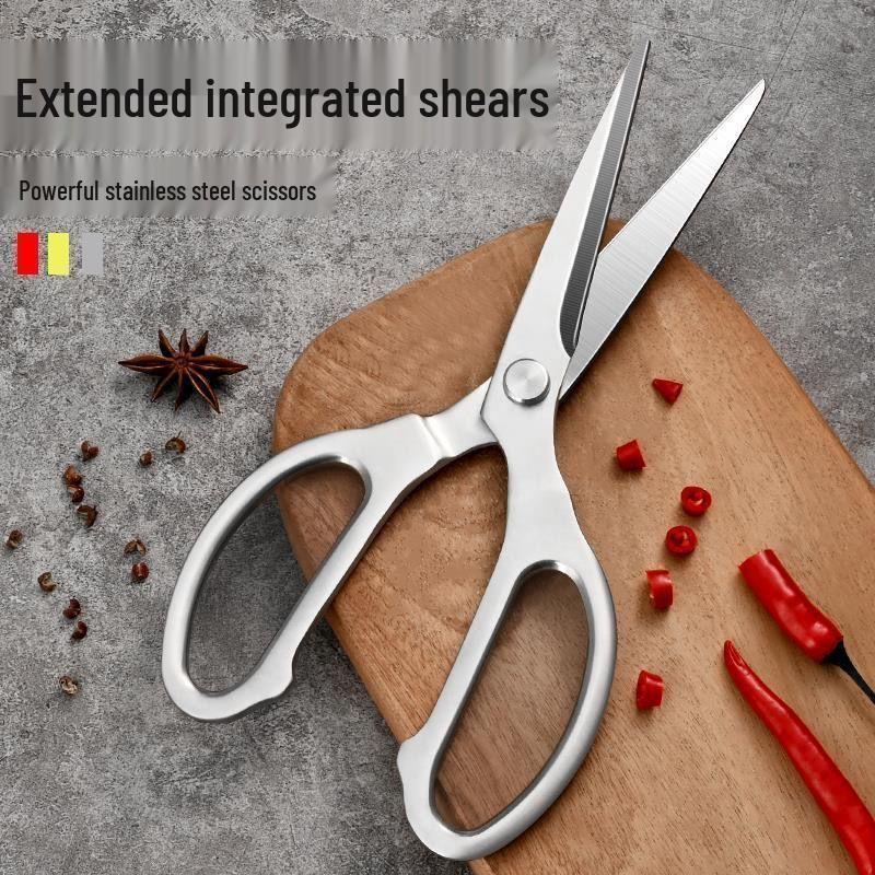 Heavy-Duty Stainless Steel Kitchen Scissors for Chicken and Fish