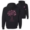 Pink Tree Words of Encouragement Unisex Graphic  Hoodie Sweatshirt