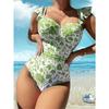 2026 New One-Piece Bikini Sexy Printed Swimsuit Summer Beach Swimwear Bathing Suit For Women