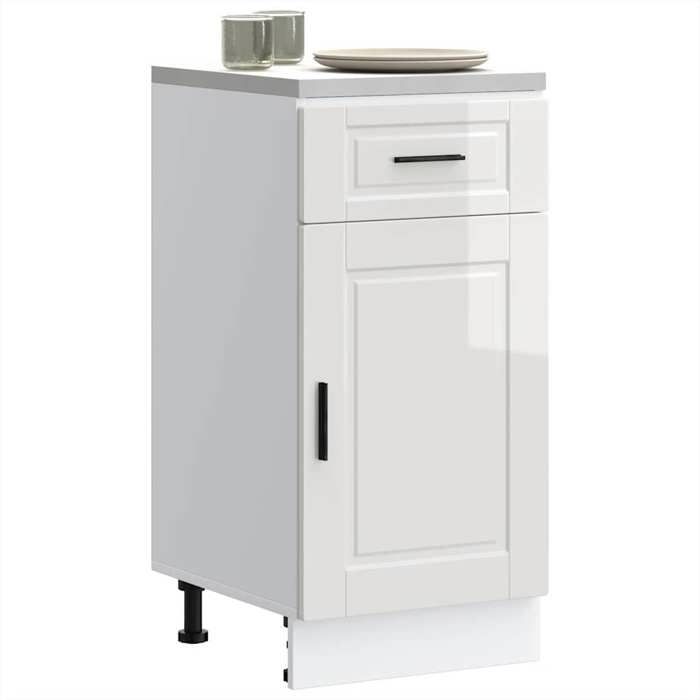 VidaXL Kitchen Cabinet Porto Glossy White Engineered Wood 853949