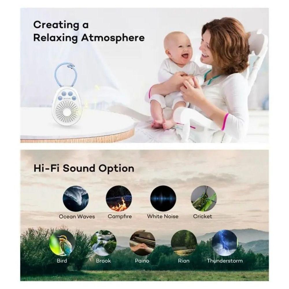 Macchina del Sonno Portatile per Bambini Rumore Bianco Aiuto per il Sonno Musica Rumore Bianco Macchina Sonora Sonno Bambino