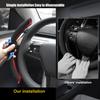 For Tesla Model 3 Y 2017-2023 Carbon Fiber Steering Wheel Cover Steer Wheel Cover Protector Interior Accessories