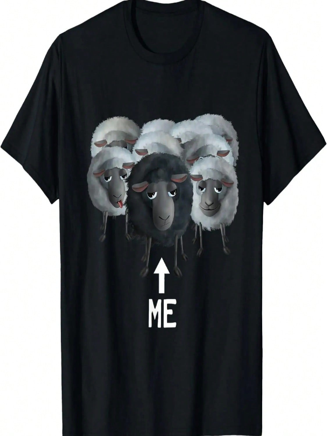 Sweet Sheep - Me The Black Sheep (D010-0906A) T-Shirt S разноцветный