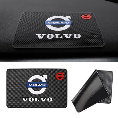1 ks protiskluzová podložka s logem auta, lepivá PVC podložka na palubní desku auta pro XC90 XC60 V50 S60 V70 V60 V40 S90 olestar AWD XC40 S80 T6 V90
