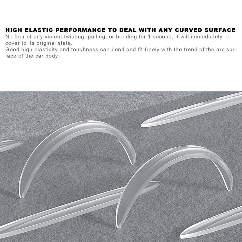 Protecții de ușă pentru mașini 4 bucăți de protecție pentru bara de protecție a ușii auto Bandă adezivă anti-zgârieturi Benzi impermeabile pentru marginea ușii auto