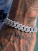 14MM Vereiste Prong Link Kubanische Kette Armbänder für Männer Frauen Volle Strasssteine Klobiges Miami Kubanisches Armband Punk Hip Hop Schmuck Geschenk