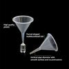 3 Pieces Clear Funnel Perfume Funnel Small Funnel Plastic Funnel for Lab Water Bottle Powder Filling Bottles