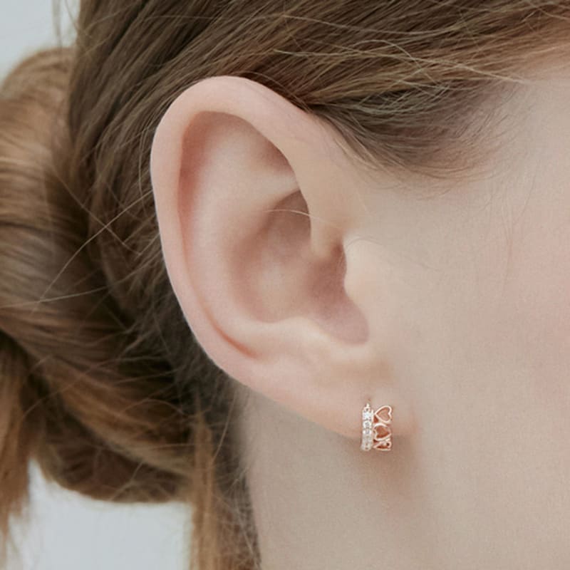 

J.ESTINA LALA J HEART Earrings (JJLJEQ5B2309SR000)