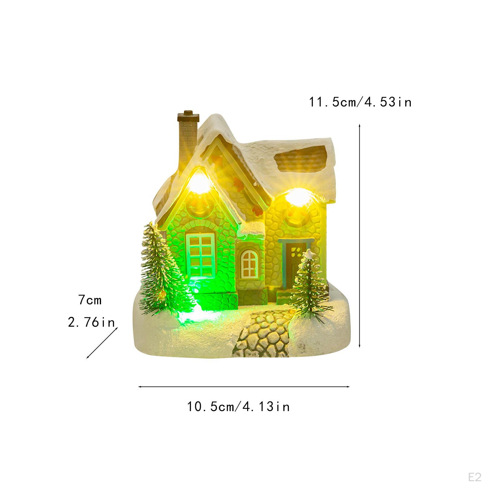 Освещенная рождественская деревня со светодиодными огнями — фото 4