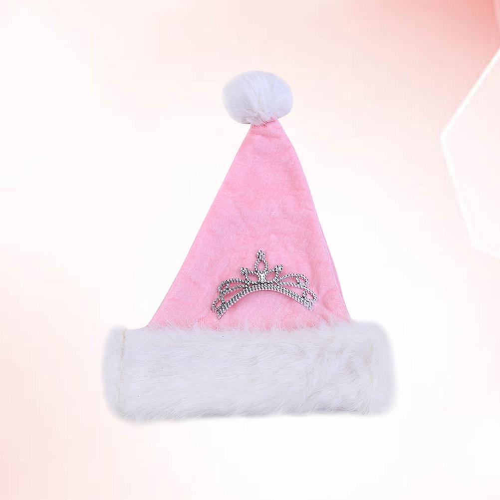 Pink Ultra Long Santa Christmas Hat Crown Party Decoration Photo Prop for Kids Adults Pink Santa Hat Christmas Hats