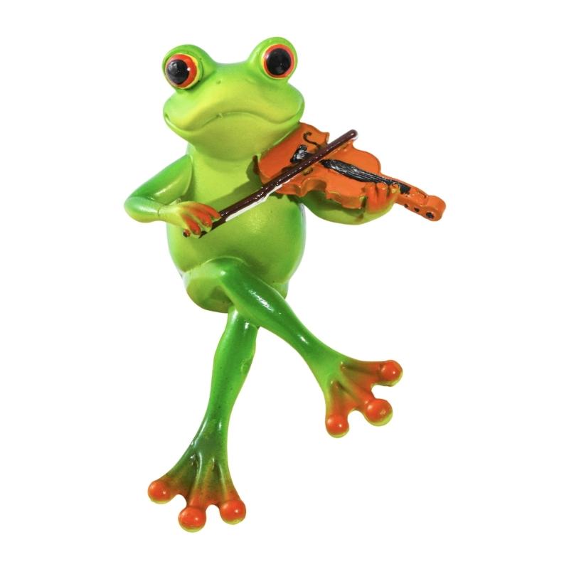 Instrument Frogs Figurines Frogs Statue Garden Decors Landscape Decors Animal Figurines Sculpture Table Centrepieces