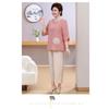 Summer Dress with Three-quarter Sleeves Plus Fat for Middle-aged and Elderly People New Chinese Style National Style Embroidery