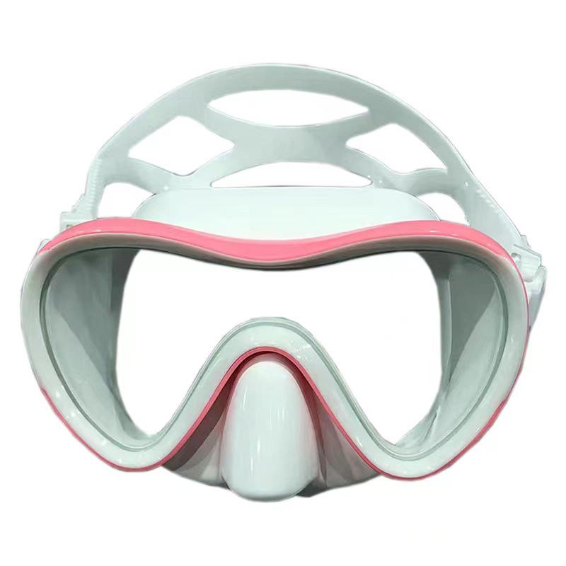 Adult Large Frame Silicone Diving and Snorkeling Goggles