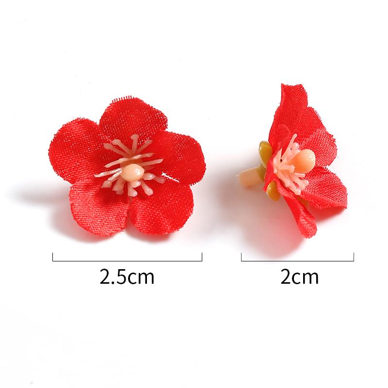 50/100Pcs Mini Artificial Flower Head Cherry Blossom Petals for Home Decortion Mother's Day DIY Garden Party Bride Wedding Decor