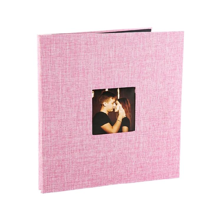 Album Fotografico Pagine Adesive Scrapbook Album per Foto Copertina in Lino Fai da Te Album 40 Pagine per Regalo Famiglia Matrimonio