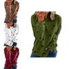 Tunica Casual da Donna Girocollo Manica Lunga con Stampa a Stelle Top Maglietta Camicetta Per Comfort e Stile Quotidiano