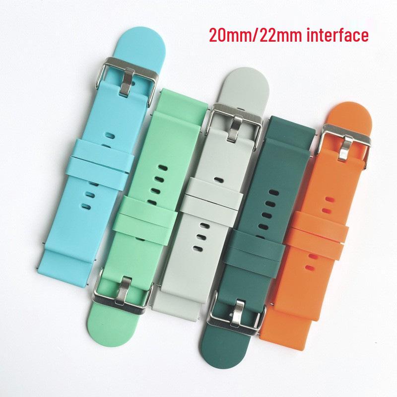 In-Stock 20mm/22mm Silicone Quick-Release Watch Band for Huawei & Samsung Watches