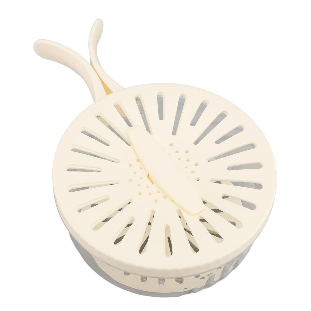 Fruit Vegetable Washing Bowl Thickened Double Layer Multifunctional Draining Bowl with Lid Foldable