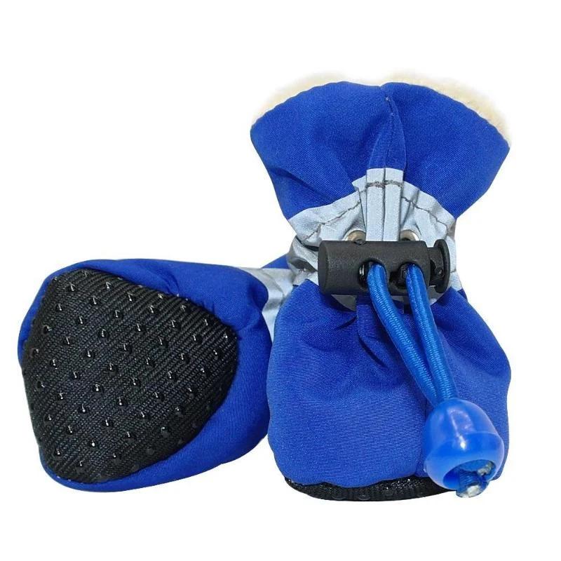 4Pcs Pet WaterProof Rainshoe Anti-slip Snow Boots Footwear Thick Warm for Small Medium Large Dogs Cats Outdoor Shoe Dog Ankle